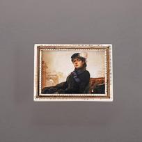Mona Lisa Organization Refrigerator Home Famous Paintings Kitchen Magnetic Stickers Home Storage Fridge Sticker Fridge Magnets