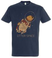 Otter Space Love Addicted Addiction Astronaut Fun Planet Space Love Unisex T-Shirt S