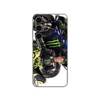 Coque - Monster Energy Yamaha - Samsung Galaxy S24 Plus - Souple - Noir - Motif Valentino Rossi