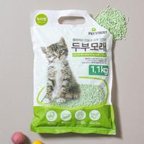 [Gyvūnas] Katės Tofu Smėlis 1,1 kg Žaliosios Arbatos Skonio