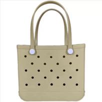EVA Beach Bag: Waterproof, Large Capacity, Easy-to-Clean Storage for Swimming Small Beach Bag: 28x11x21 cm, 350 g chaki