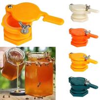 Plastic Honey Extractor Machine Tap Gate Valve Design Extractor Mechanism Bottling Honey Extractor Bottling Function Durable Yellow