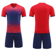 Soccer Uniform Set Printing Number: Adult Quick-Drying Breathable Soccer Uniform, Children'S Student Training Clothing, Sportswear 4XS raudona
