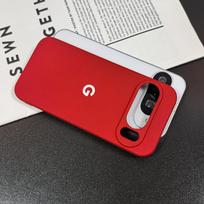 For Google Pixel 10 9 8 7 6 Pro XL A Case Silky Silicone Soft-Touch Shockproof Protective Back Cover Coque Pixel 8 raudona