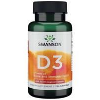 Swanson Vitaminas D3 4000 TV ( 10 mcg ) – 250 kapsulių