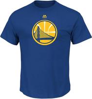 Golden State Warriors Mens Blue Majestic Logo 2 Short Sleeve T shirt S