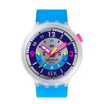 AQUACHRONO SWATCH NEON HIELO Watch SB01K400 Unisex Adult Blue [Swatch]
