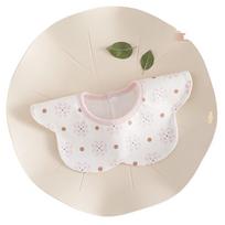 Waterproof Baby Cotton Bibs Flower Shape Saliva Towel Cloths Sweet Baby Drooling Bibs  Infant Style 4