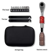 ENLEE Bicycle Bike Torque Wrench Allen Key Tool Socket Spanner Set Kit Bicycle Repair Tools And Accessories GongJuZu black