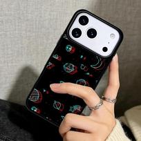 Capa Case for iPhone 17 Air 16 Pro Max 15 Plus 11 13 Mini 14 12 Back Phone Cover Space Glitch iPhone 13 Pro