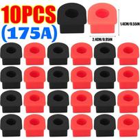 10Pcs Silicone Waterproof Plug Cap Sealing Ring Plug Cover Silicone Dust Cover Versatile Applications Red Black