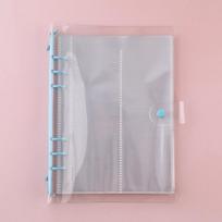 A5 Colorful Photocard Binder 25 Sheets Pockets 100 Photos for 2x6 Inch Photo Strips 2 x 6 Inch Bookmark Photo Booth Frame Album dangaus mėlyna spalva