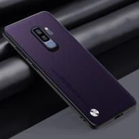 Luxury PU Leather Case For Samsung Galaxy S9 Plus Back Cover TPU Silicone Shockproof Protection Phone Case For Samsung S9 S9Plus For Samsung S9 violetinė