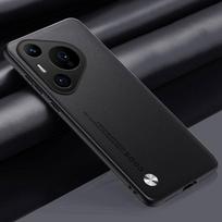 Luxury PU Leather Case For Huawei Pura 70 Pro Back Cover Silicone Shockproof Full Protection Phone Case For Huawei Pura70 Pro For Pura 70 juoda
