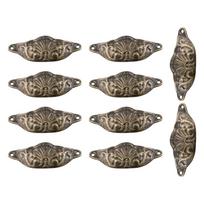 Cabinet Pulls Cup Pull Handles Mounting Screws Included Wear-Resistant Antique Brass Finish High-Quality Material China Mainland
