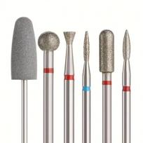 6pcs/set Diamond Sand Nail Files Drill Nail Tools for Removing Acrylic Nail Grinding Head Electric Manicure Set