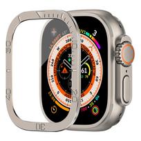 Tempered Glass For Apple Watch band ultra 49mm Screen Protector Anti-Scratch HD Full Film Metal Bumper iWatch Ultra2 3 Strap ultra2 3 49mm