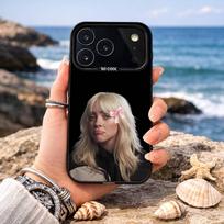 Fashion B-Billies E-Eilishs Phone Case For iPhone17 16 15 14 13 12 Pro Max Grey Black Matte Laser Metallic Aurora Funda iPhone13