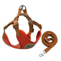 Anti-Escape Cat Chest Strap Vest Adjustable Dog Collar Harness Dog Harness  Pet Accessories S raudona