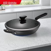 ASD 36cm Flat-Bottom Non-Stick Stir-fry Wok