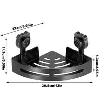 Non perforated suction cup tripod wall-mounted corner storage rack  plastic  shampoo and cosmetics storage rack kitchen storage juoda