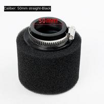 Motocross ATV Foam Air Filter Sponge Cleaner Moped 35mm 38mm 42mm 45mm 48mm 50mm 60mm Scooter Dirt Pit Bike Motorcycle Accessory Black 50 straight