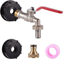 IBC Tote Tank Adapter Faucet S60X6 Faucet BC Tank adapters Valve accessories Single and double end drain faucets Shut-off valves (as the picture,1/2'')