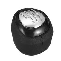 Gear Shift Knob Leather Lever Shifter For SAAB 93 9-3 SS 2003-2012 Car Styling Black  silver TypeB