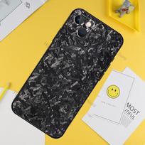 Forged Carbon Phone Case For iPhone 13 12 11 14 15 16 Pro XS Max XR X Silicone For iPhone 12 Mini Plus Cover iPhone 13 Pro