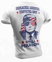 Donald Trump Rally Arrested Shot Support Trump MAGA 2024 Election T-Shirt Mens Womens Tees Top 3XL