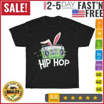 Retro Hiphop Bunny Radio Funny Easter Day Vintage T Shirt Mens Womens Tees Top Men Women Fashion NEW S