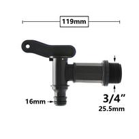 S60 IBC Tank Adapter 3/4  Thread Tap Water Irrigation Valve Faucet Garden Water Connectors Drain Couple