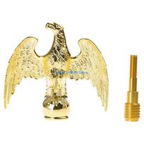 A5YD Outdoor Flagpole Hawks Toppers Features Secure Threaded Installation System Gold CN