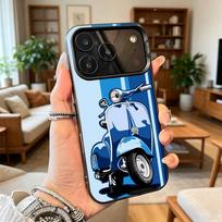 Moto B-Bike Cool for V-Vespas Scooters  Phone Case For iPhone 17,16,15,14,13,12,11 Plus,Pro Max,XS,Colorful Silver Black Cover iPhone17PRO