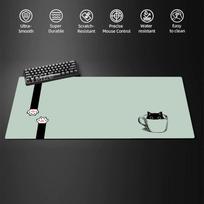 Cute Black Cat Mouse Pad Girl New Large Computer Office Game Table Mats XXL Rubber Anti-slip PC Keyboard Mousepad Long Desk Pads 600x300x2mm