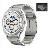Titanium Metal Strap for Samsung Galaxy Watch Ultra 2026 Light Stainless Steel Galaxy Watch 8 40mm 44mm Classic 46mm Wristband Galaxy Watch 8 44mm sidabras