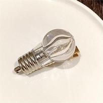 New Luminous Luminous Hairpin Party Hairpins Simulation Light Bulb Side Clip Bulb Shape Hairpin Girls Wear