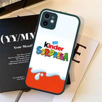 Cute Kinder Surprise Eggs Logo For Silicone Matte Phone Case For IPhone 16 Pro Max 15 14 13 12 11 X XS MAX iphone 13 pro
