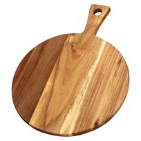 ABBY-Wooden Chopping Board With Handle Wood Cutting Board, Suitable For Kitchen Meat Bread Serving Board Cooked Food