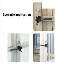 Latch Gate Latch Fences Gate Gate Cable Pull Spring Yard Fences Adjustable Black Carbon Steel Gravity Latch New China Mainland