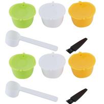 6pcs Food Grade Material Refillable Coffee Capsule Coffee Machine Supplies  Home Use