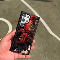 Japan Ghost Face Samurai Phone Case For SAMSUNG Galaxy S26 S25 S24 S23 S22 S21 S20 FE Plus Ultra Cover Galaxy S21 5G