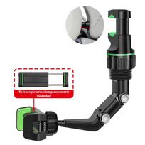 Rearview Mirror Phone Holder For Car 360° Rotating Phone Mount GPS Holder Universal Car Phone Holder For All Smartphones žalia