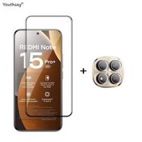 6in1 Glass For Redmi Note 15 Pro Plus Full Cover Tempered Glass Redmi Note 15 Pro+5G Screen Protector Protective Phone Lens Film Redmi note 15 pro+ 5g