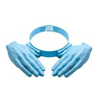 Hair Hoop Palm Sun Visor Headband Detachable Sun Protection Quirky Hairband  Beach šviesiai mėlyna spalva
