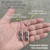 2/4Pcs Cleaning Nozzle Water Gun High Pressure Needle Nozzle Straight/Side Jet For Ac & Car Washer Tanks Gap Deep-Cleaning Part 2pcs short