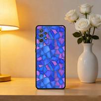 C-Colorful G-Glass Phone Case For Samsung Galaxy A73,A72,A71,A70,A53,A52,A51,Soft Silicone Black Cover Samsung a53 5g