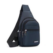 Multi-functional Men's Chest Bag Outdoor Riding Messenger Bag Mobile Phone Shoulder Bag mėlyna