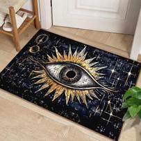 Non-Slip Area Rug Blue White Persian Floral Vintage Decorative Carpet for Living Room Bedroom Washable Floor Mat for Home Decor 40x60cm