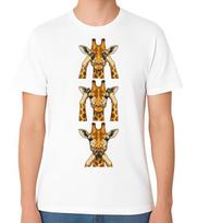 Giraffes Tee Hear See Speak No Evil Unisex Graphic Giraffe T-Shirt S įvairiaspalvis